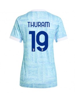 Billige Juventus Khephren Thuram #19 Bortedrakt Dame 2025-26 Kortermet